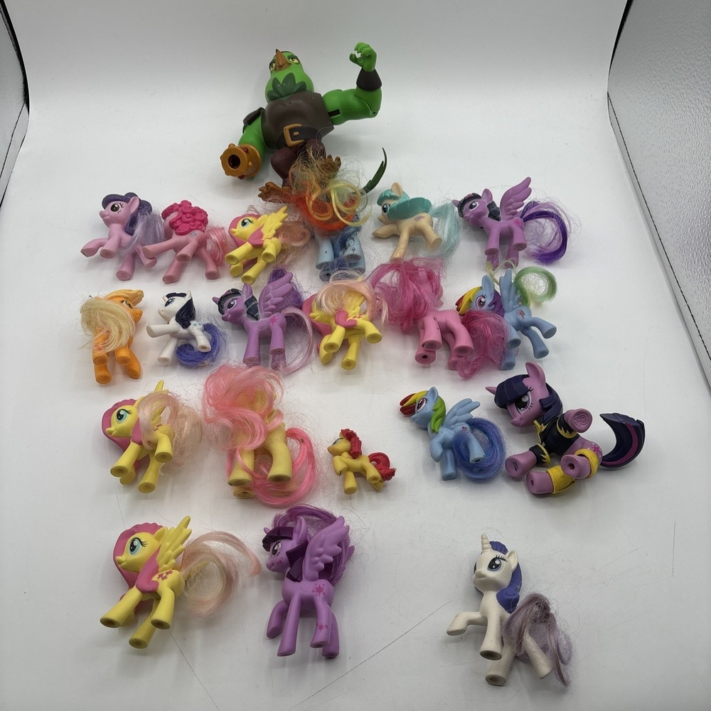 Mixed My Little Pony Figure Lot Hasbro G4 & McDonalds Toys Lot of 21